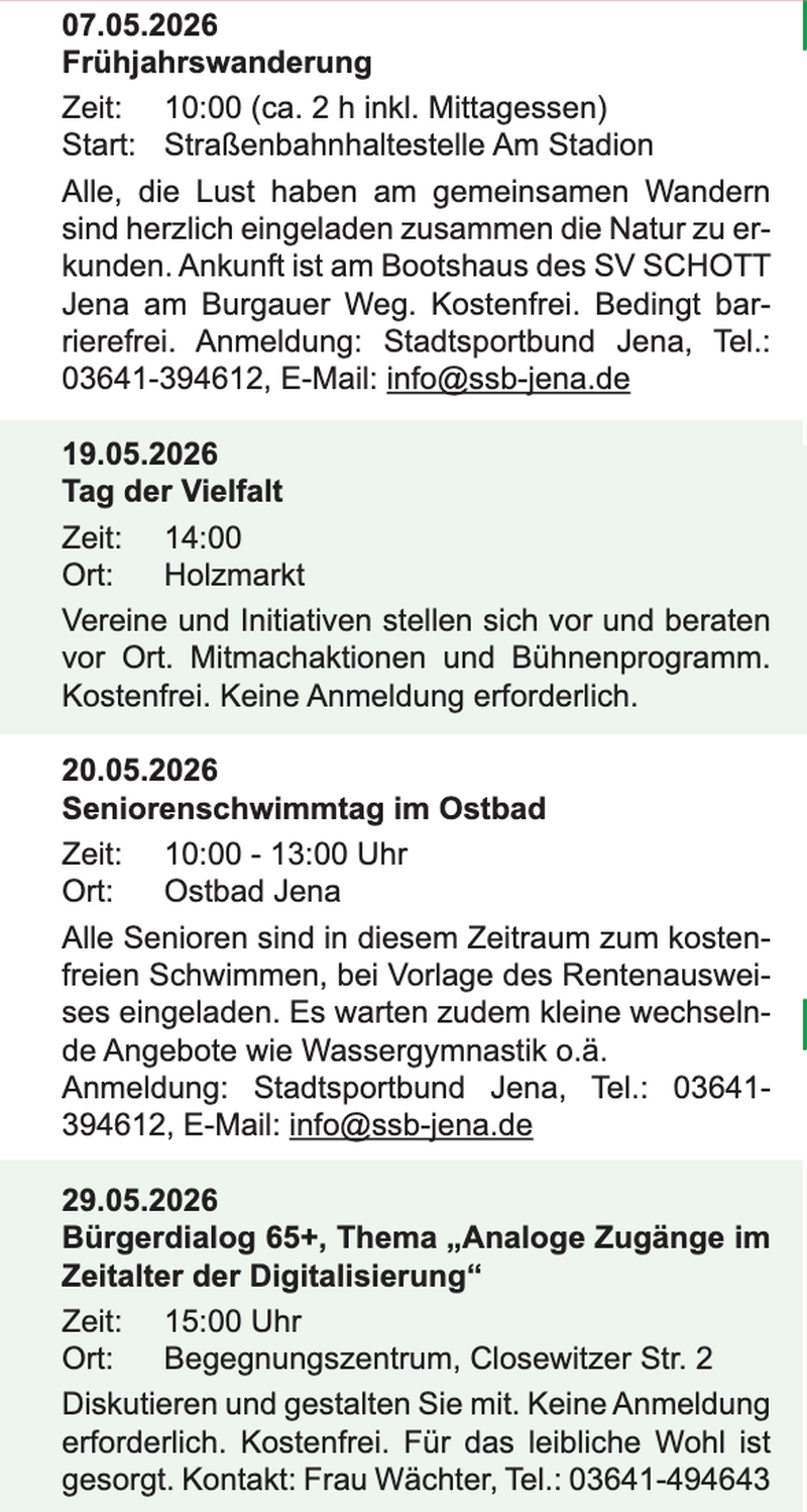 Seniorenangebote
